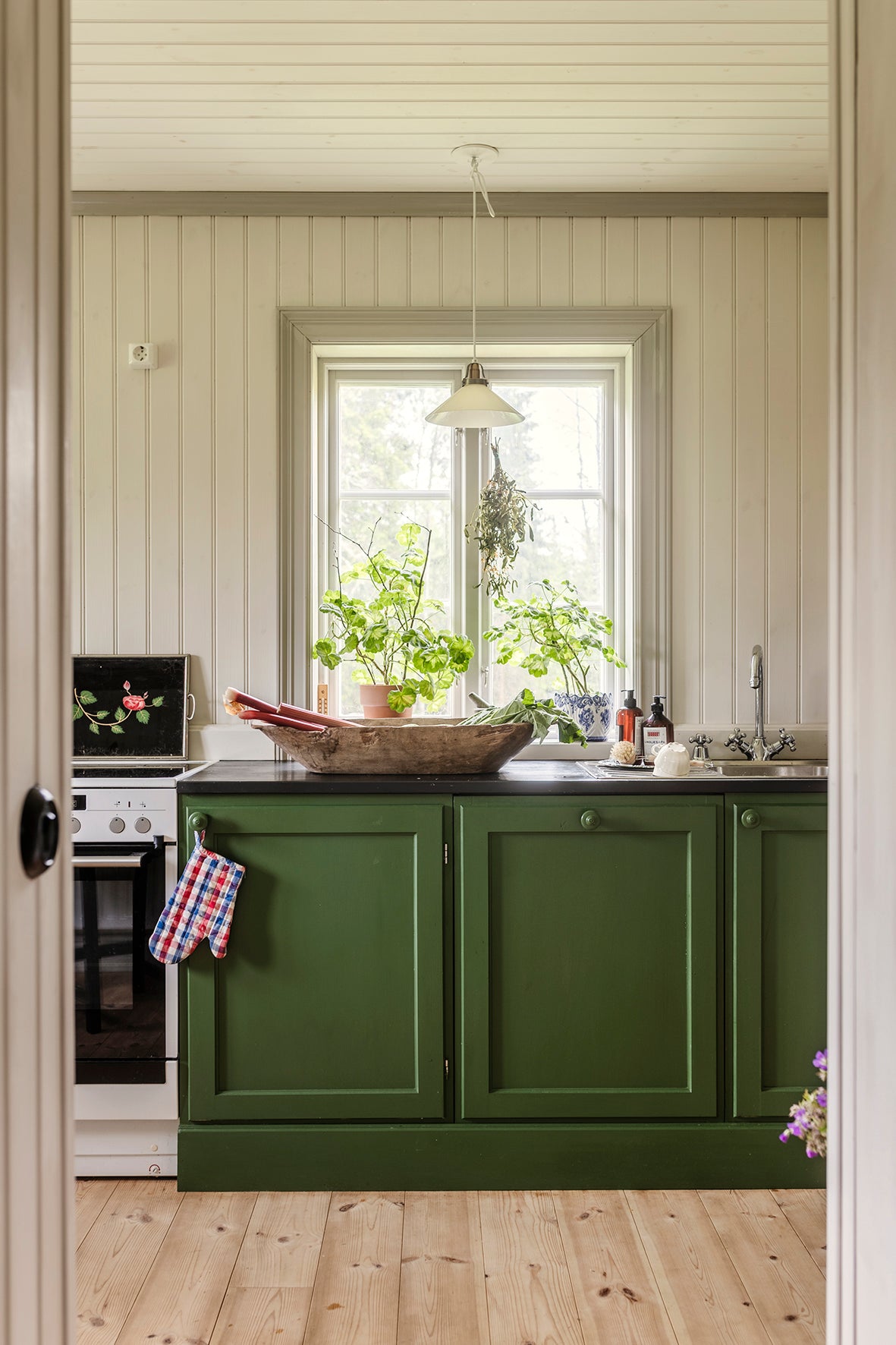 Träknopp Bergsmansgården - Tillverkad i Sverige av svenskt trä