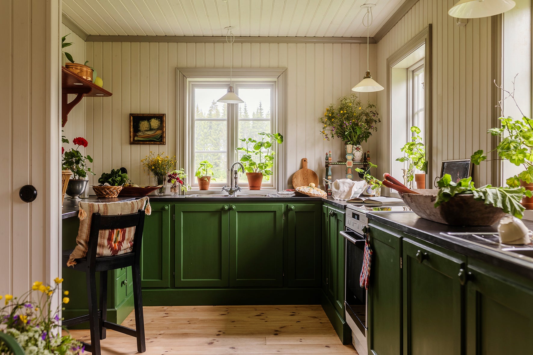 Träknopp Bergsmansgården - Tillverkad i Sverige av svenskt trä